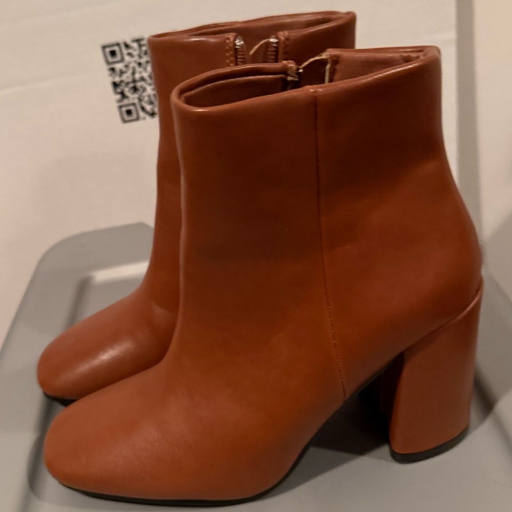 Chic Light Brown Ankle Booties - image 2